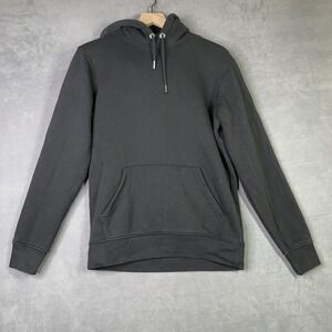 Monbarth Mens Hoodie Small Black St‎ Barth Miami Graphic Organic Cotton Pullover